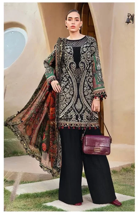 Fatima Az 1277 To 1285 By Alzohaib Chiffon Dupatta Pakistani Salwar Suits Wholesale Market In Surat